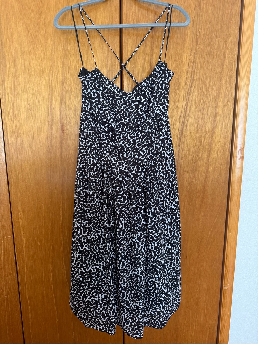 New Without Tags Banana Republic Black and White Polka Dot Slip Dress